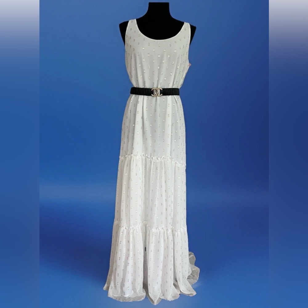 Lilly Pulitzer❤️‍🔥SAMPLE❤️‍🔥luxurious white maxi dress